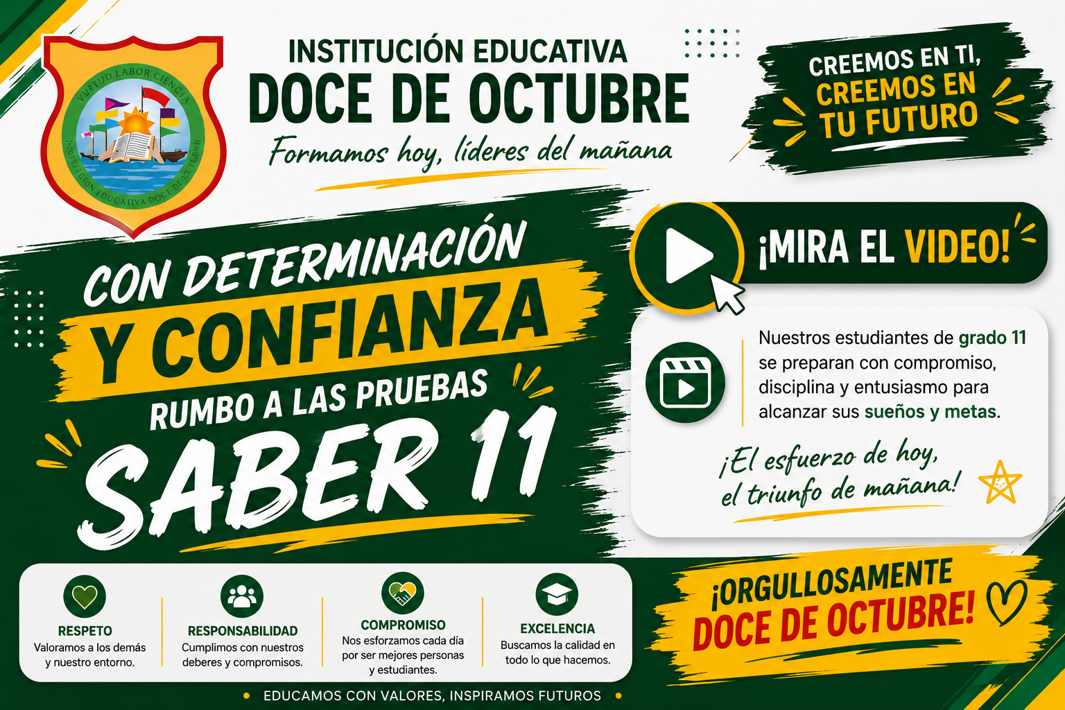 A través de esta iniciativa se busca fortalecer la confianza, el esfuerzo y la perseverancia, destacando el acompañamiento de docentes y familias en este importante proceso académico que representa una oportunidad para demostrar sus conocimientos.